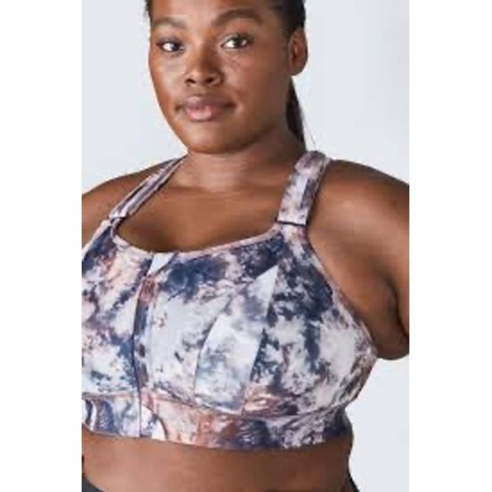 Shefit ultimate high impact sports bra tie dye pattern women's size 5X plus size